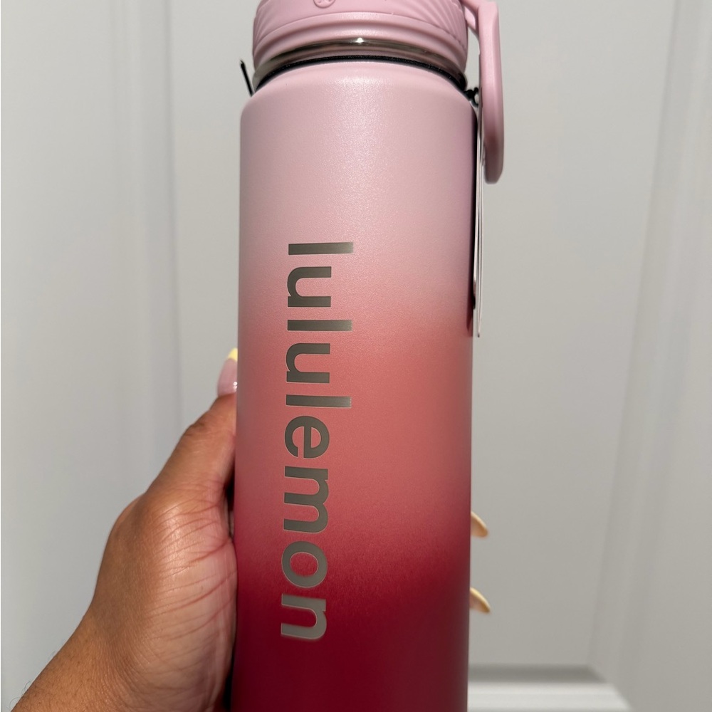 lululemon athletica Pink Ombre Water Bottle